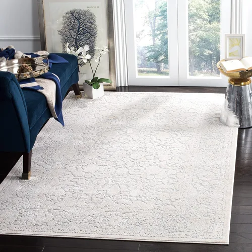 Vista 14 de SAFAVIEH Reflection Collection - Alfombra decorativa, 2 pies 3 pulgadas x 3 pies, color beige y crema, no desprende pelusa y es fácil de limpiar