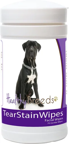 Vista 20 de Healthy Breeds Toallitas quitamanchas de lágrimas para perros para pastor australiano – Más de 100 razas – Limpiador facial de ojos – 70 toallitas