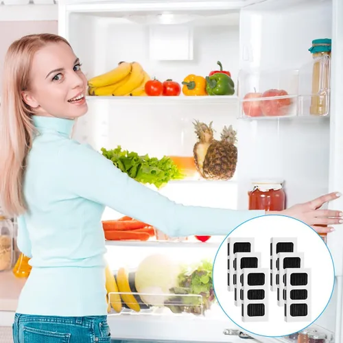 Vista 8 de Paquete de 6 filtros de aire de repuesto para refrigerador compatibles con Paultra2, compatible con Frigidaire Pure Air Ultra 2, Pure Air Ultra II