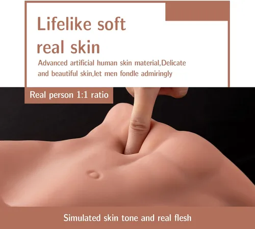 Vista 5 de Jaspik - Muñeca sexual masculina de 11.5 libras con consolador telescópico, muñeca sexual realista 2 en 1 para mujeres con enorme polla de 7.1