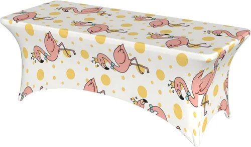 Vista 14 de Mantel rectangular ajustable de elastano elástico con estrellas patrióticas americanas de 4 pies, protector de mesa para fiestas, eventos