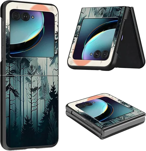 Vista 30 de Funda para Moto Razr Plus 2023 para Motorola Razr Plus Funda delgada y ligera de policarbonato duro a prueba de golpes Funda protectora para Audio