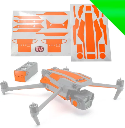 Vista 27 de WRAPGRADE Adhesivos parciales para DJI Mavic 3 / Mavic 3 Classic Accent Color (AIRFORCE SILVER)