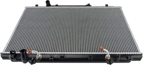 Vista 7 de KAX Radiador, CU1552 Estilo OE Radiador de núcleo de aluminio de montaje por pernos de repuesto Ram1500 1994-1998, Ram2500 1994-1997, Ram3500