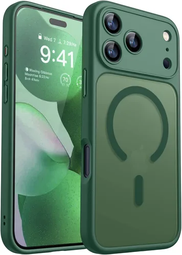 Vista 74 de CANSHN Funda magnética compatible con iPhone Air (6.5 pulgadas), mejorada [protección completa de la cámara] [compatible con Magsafe]