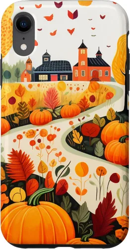 Vista 25 de Fall Leaves Autumn Pumpkin Pattern Autumn Color Foliage Case for iPhone 17