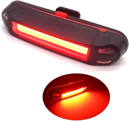 Vista 3 de Superdream Luz trasera impermeable de la bici USB recargable, luz trasera de bicicleta LED para la linterna de seguridad de ciclismo