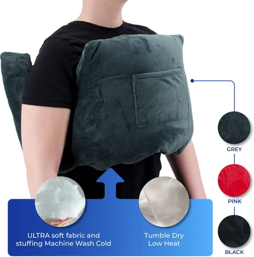 Vista 5 de RENOVA MEDICAL WEAR Mastectomía Post Op Almohada Pecho - Negro