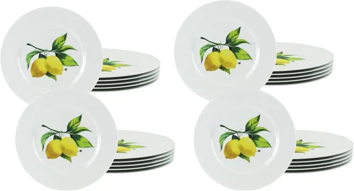 Vista 11 de Calypso Basics - Juego de 6 platos de ensalada de melamina de 8.5 pulgadas, sin BPA, no tóxicos, resistentes a roturas, aptos para lavavajillas