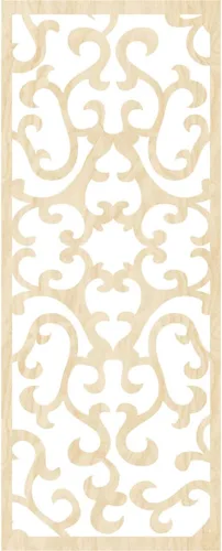 Vista 4 de 9 3/8 pulgadas de ancho x 24 3/8 pulgadas de alto x 1/4 de alto Smithfield paneles de pared de madera con calado, abedul