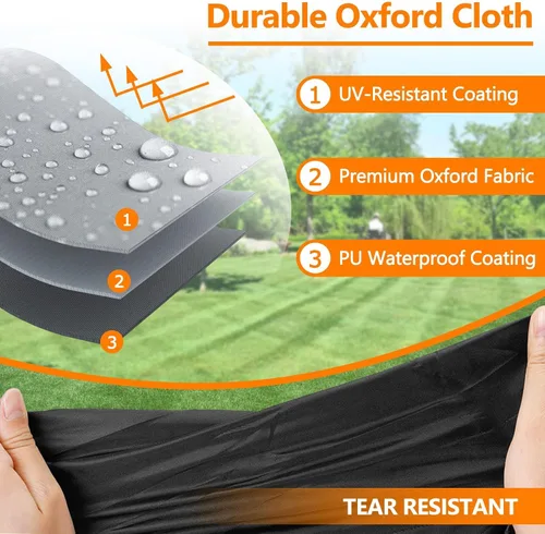 Vista 4 de STARTWO Funda para Tractor Impermeable de Servicio Pesado, Funda Anti-UV Resistente a Rasgaduras para Cubierta de Tractor Utilitario Compacto