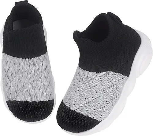 Vista 26 de Zapatos de bebé Pantuflas para niños pequeños, calcetines para niños y niñas, suela antideslizante