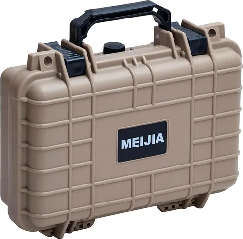 Vista 7 de MEIJIA Funda rígida protectora impermeable portátil para todo tipo de clima, funda para cámara pequeña, funda seca con espuma personalizable