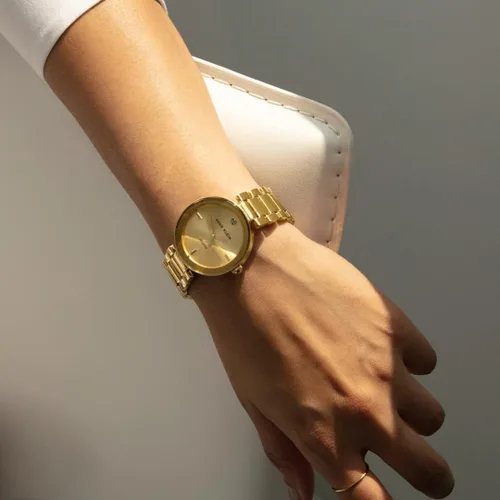 Vista 4 de Anne Klein Reloj de pulsera con esfera de diamante genuino para mujer