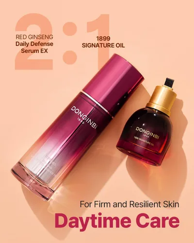 Vista 6 de Donginbi Red Ginseng Daily Defense Essence - Suero reafirmante y reparador de barrera de la piel para piel seca, esencia de ginseng rojo coreano