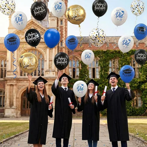 Vista 7 de HILAVO Globos negros, azules, blancos