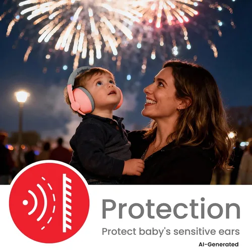 Vista 15 de Auriculares de bebé para protección contra el ruido, color blanco