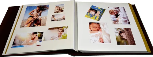 Vista 5 de Zoview Álbum de fotos magnético autoadhesivo, álbum familiar, cubierta de cuero, álbumes DIY hechos a mano con capacidad para fotos de 3 x 5, 4 x 6