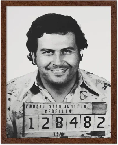 Vista 15 de Monem Art Mugshot Print - Póster retro de ojos azules de Ol' - Arte de diccionario - Diseño de pared de retrato de músico famoso - Gran decoración