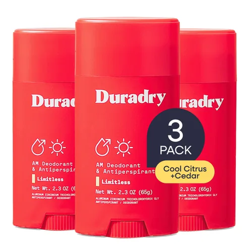 Vista 14 de Duradry Desodorante antitranspirante de fuerza clínica para mujeres y hombres, fórmula limpia con ingredientes naturales, protección contra olores