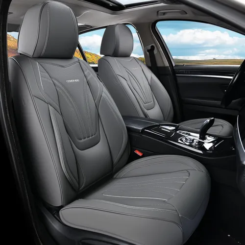 Vista 8 de Coverado - Fundas impermeables para asientos de coche, fundas delanteras para asientos de coche, 2 en 1, fundas protectoras para asientos de coche