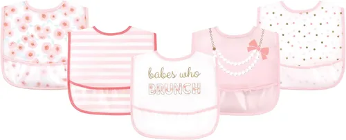 Vista 5 de Little Treasure Baberos PEVA impermeables unisex para bebés