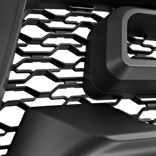 Vista 6 de Spec-D Tuning Parrilla de parachoques delantero negro mate con luces LED ámbar compatible con Dodge Ram 1500 2009-2012