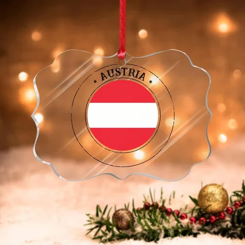 Vista 10 de Bandera de Argelia, adorno para árbol de Navidad, bandera nacional, Argelia, suministros colgantes de Navidad, suministros de fiesta de Navidad