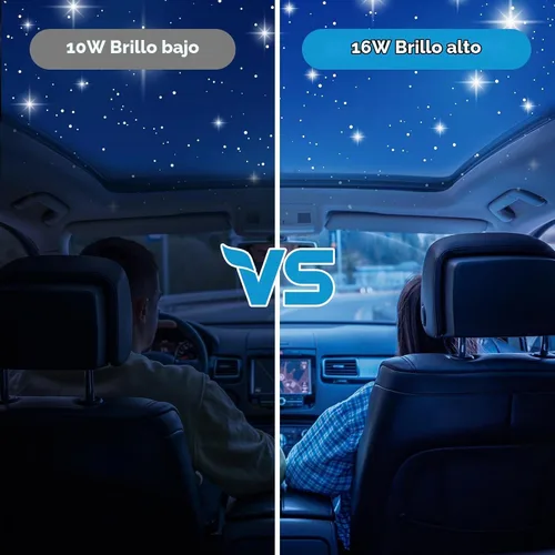 Vista 4 de Twinkle Headliner Star Light Kit 500Pcs* 0.03in* 9.8ft Luces de fibra óptica APP/control remoto, sonido RGBW activado, modo de música, para techo