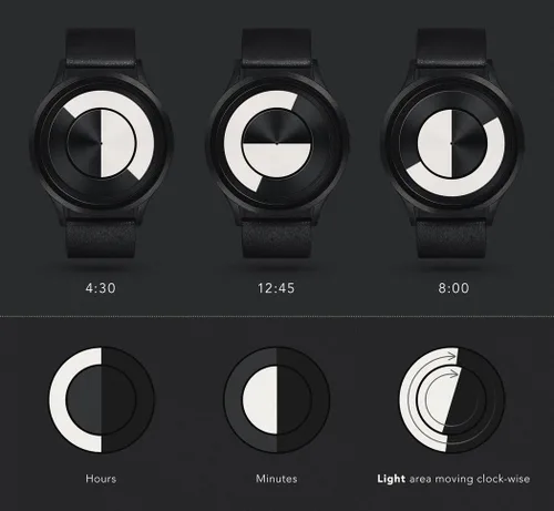 Vista 5 de Ziiiro Reloj Lunar NegroBlanco - NegroBlanco
