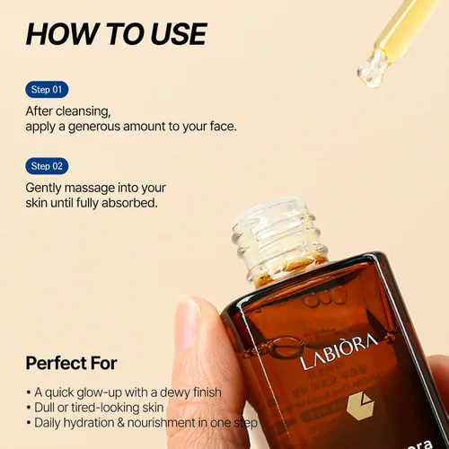 Vista 10 de Glow Aurora Serum – Gotas ligeras coreanas brillantes para la cara con niacinamida, ácido hialurónico y luteína, suero de brillo facial para una tez