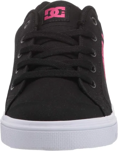 Vista 2 de DC Chelsea - Tenis de skate para niños (niño pequeñoniño grande), rosa gris