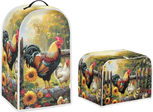 Vista 32 de Juego de fundas para tostadora y licuadora, árbol de gato negro, calabaza, casual, lavable, para cafetera, accesorios de cocina, Halloween, pequeño