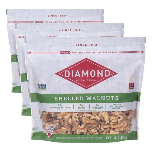 Vista 13 de Diamond of California Nueces sin cáscara 16 oz