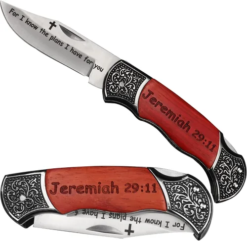 Vista 15 de Grabado Sea Fuerte y Valiente - JOSHUA 1:9 Regalos Católicos Cristianos Versículo Bíblico Herramienta Utilitaria, Escritura Bautizo Religioso