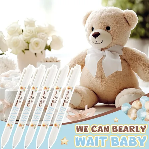 Vista 5 de Kisston 60 bolígrafos de baby shower, regalos a granel para invitados, regalos neutros de revelación de género, premios de baby shower, recuerdos