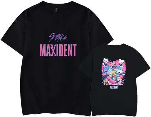 Vista 5 de Xkpopfans Kpop SKZ Straykids Maxident Merch - Camiseta unisex Felix Minho