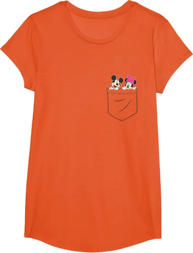 Vista 29 de Disney Mickey & Minnie Mouse - Camiseta de bolsillo pequeño para pareja