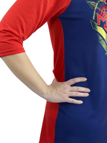 Vista 5 de Marvel Captain - Camisón de manga 34 para mujer