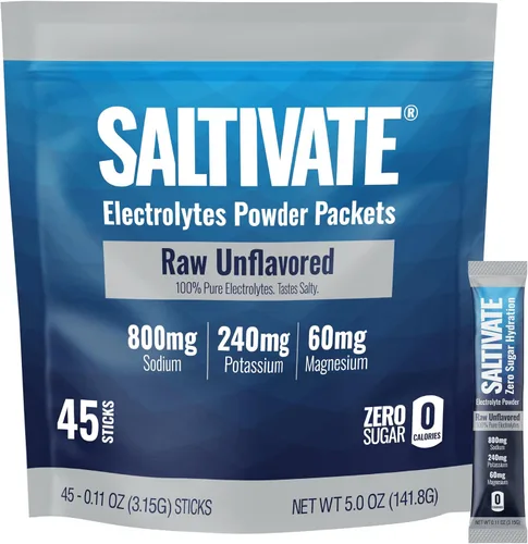 Vista 6 de Electrolitos sin sabor HSA FSA Alto contenido de sodio, potasio, magnesio Sin azúcar, estevia, ácido cítrico o maltodextrina Polvo