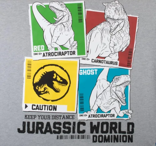 Vista 7 de Jurassic World Dominion - Conjunto de 2 sudaderas con capucha y camiseta para niños, paquete de 2