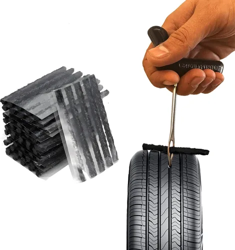 Vista 6 de GRAND PITSTOP - Kit de reparación de neumáticos universal de 27 piezas, juego de herramientas de emergencia para automóviles resistente