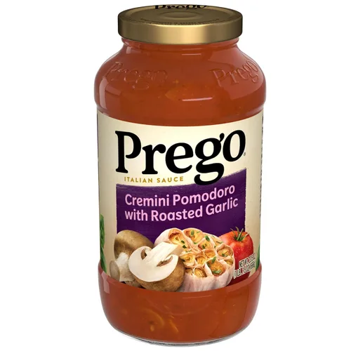 Vista 19 de Prego Tomate grueso con salsa de pasta de ajo y cebolla, tarro de 24 onzas