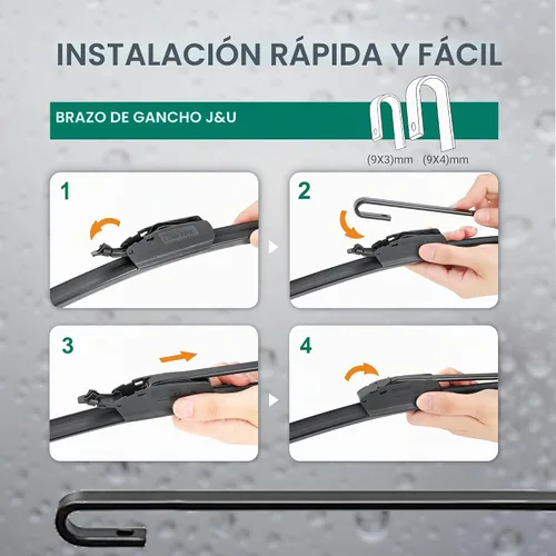 Vista 3 de Limpiaparabrisas para Toyota Corolla 1993-2001｜RAV4 1994-2000｜RAV4 Cabrio 1995-2000 Celica 1990-1993, 20"+18" Repuesto de escobillas