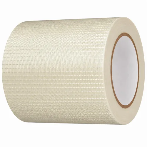 Vista 13 de T.R.U. FIL-835B/D cinta de filamentos cruzados transparente: 60 yardas. Transparent Fiberglass-Reinforced Strapping Tape; Tear Resistant for