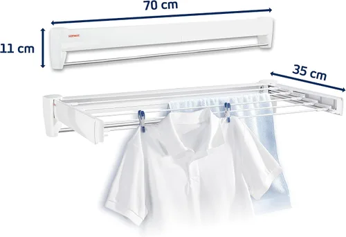 Vista 5 de Leifheit Telefix 100 - Tendedero retráctil de pared