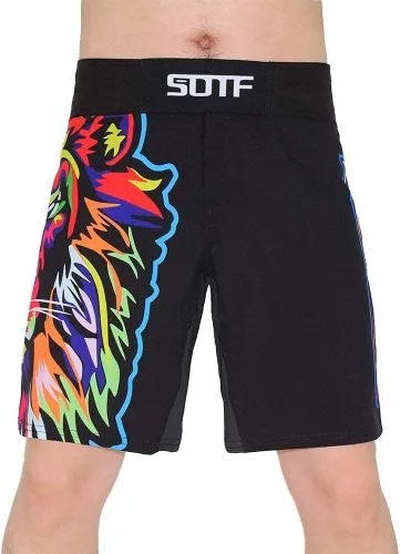 Vista 8 de SOTF Pantalones cortos transpirables para correr, MMA, boxeo, fitness, deportes
