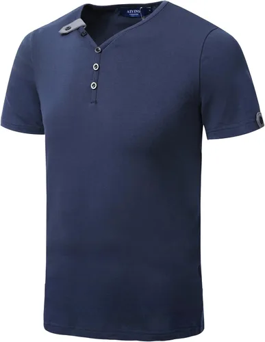 Vista 3 de Aiyino Cárdigan casual de manga corta y larga con cuello en V para hombre