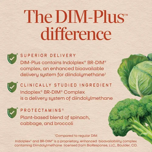 Vista 7 de Nature's Way DIM-plus fórmula metabolismo de estrógeno, 120 cápsulas