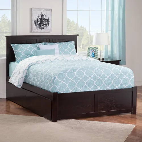 Vista 3 de Atlantic Furniture Nantucket - Cama de plataforma con 2 cajones de cama urbana Espresso